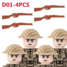 Military Soldiers Weapons Building Blocks British Soviet Union French Ar... - £18.09 GBP