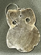 Vintage Large Very Thin Carved OWL Sea Shell Pendant or Other Use – 2.5 x 2 inch - £7.58 GBP