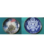 US Historical Plates Iwo Jima / US Bicentennial 1776/1976 Made In Denmar... - $29.00