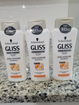 Lot of 3 Schwarzkopf GLISS Ultra Moisture Shampoo 13.6 oz - £34.69 GBP