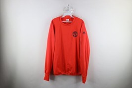 Adidas Mens L Spell Out Manchester United Football Soccer Training Sweatshirt - £40.80 GBP