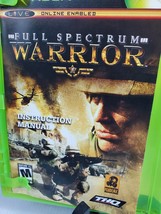 Full Spectrum Warrior (MS Xbox, 2004) Complete w/ Manual - No Sleeve Works - £3.90 GBP