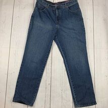 Gloria Vanderbilt Amanda 33.5x27 High Rise Straight Jeans Pants Women - $12.34
