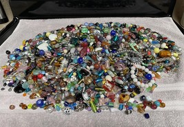 Over 20 LBS!~ Huge Lot Broken Glass Beads * 4 Mosaic Repurposing Crushed CRAFTS! - £52.21 GBP