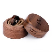 Wood Titanium Ring Wedding for Men Women Custom Personalized Creative Violet Rin - £54.30 GBP