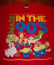 Walt Disney Toy Story Made In The 90&#39;S T-Shirt Medium New Woody Buzz Rex Jessie - £15.82 GBP