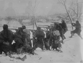Austrian infantry firing on the front line Bukovina 1914 World War I 8x10 Photo - £7.10 GBP