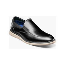 Nunn Bush Chase Moc Toe Slip On Walking Shoes Black Multi 85092-009 - $85.00