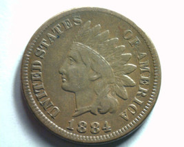 1884 Indian Cent Very Fine+ Vf+ Nice Original Coin From Bobs Coins Fast Shipment - £15.93 GBP