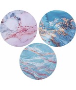 3 Pieces Marble Mouse Pad Waterproof Round Mouse Pad Non-Slip Rubber Bas... - £11.67 GBP