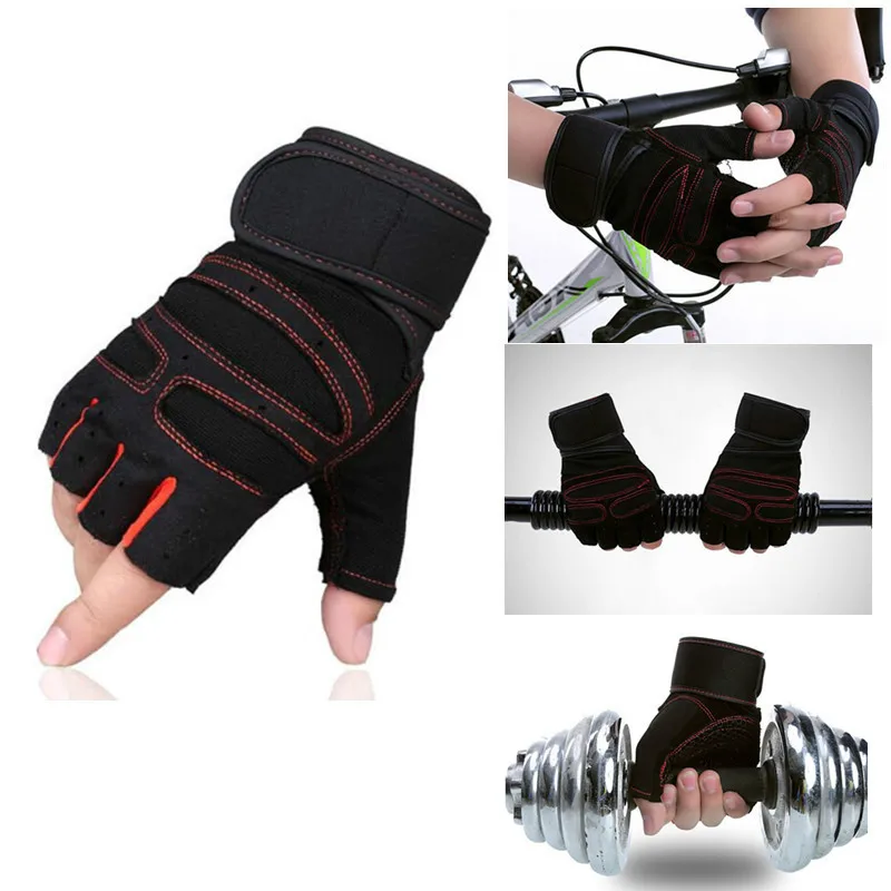 Sporting Elastic Gym Gloves Heavyweight Sportings Exercise Weight Lifting Gloves - £23.52 GBP