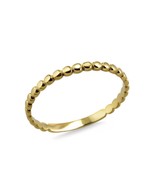 Dainty Gold Stackable Beaded Ring Band for Women – Yellow, White, Rose Gold - $137.18 CAD+