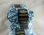 Sensations Willow Yarn Blue white Aqua lot Nylon &amp; Rayon 1.75 oz ea Lot ... - $19.79