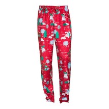 Snowball Men&#39;s Holiday Sleep Pants, Red Size XL(40-42) - $21.77