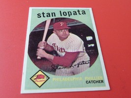 1959 Topps Stan Lopata #412 Phillies Baseball Nm / Mint+ Or Better !! - £119.52 GBP