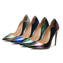 Womens Stiletto High Heel Shoes Hand Custom made Pointed Toe Pumps - £48.10 GBP