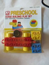 Vintage coko Preschool Horse building play set  D - $13.96