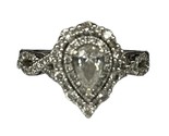 Truly zac posen Women&#39;s Cluster ring 14kt Yellow and White Gold 408256 - $899.00