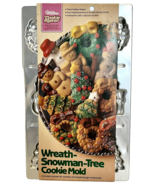 Wilton Wreath-Snowman-Tree Cookie Mold NEW - $14.32 CAD