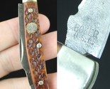 Vintage Boker USA 1945 - 1983  pocket knife 6384 double blade Tree ESTAT... - $993.40 MXN