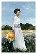 Lady Bird Johnson First Lady To President Lyndon B. Johnson Painting 4X6 Photo - £6.36 GBP