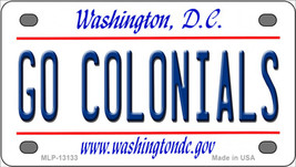 Go Colonials Washington DC Novelty Mini Metal License Plate Tag - $14.95