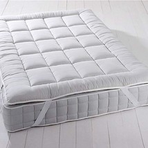 Full-Size, Hypoallergenic, Overfilled, 2 Inch Royal Plush Mattress Topper With - £61.59 GBP