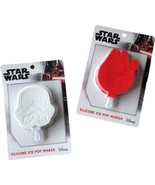 Star Wars  Ice Pop Maker Stormtrooper &amp; Millennium Falcon Silicone Set 2... - £11.90 GBP