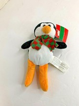 New Christmas House Penguin Plush Stuffed Animal Toy 8.5 in Tall - $7.91