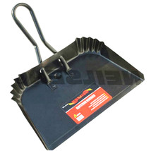 HEAVY DUTY GARDEN DUSTPAN METAL CONSTRUCTION GARAGE WAREHOUSE EXTRA WIDE... - $15.78