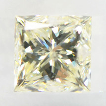 Princess Cut Diamond Natural K Color I1 IGI Certified Laser Drilled 1.01 Carat - £797.82 GBP