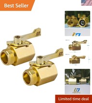 Reliable 2-Pack 3/4&quot; GHT Heavy Duty Brass Shut Off Valves for Garden Hoses - $34.50
