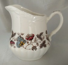 W.H. GRINDLEY &quot;Old Chelsea&quot; (Tunstall, England) Ironstone Floral Creamer Pitcher - £7.75 GBP