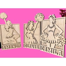 Personalized Cheerleader Sign Laser Engraved Gift Custom Plaque Sports T... - £22.97 GBP