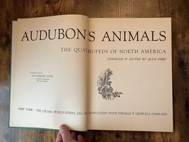 Audubon’s Animals The Quadrupeds Of North America Edited By: Alice Ford 1954 - £7.82 GBP