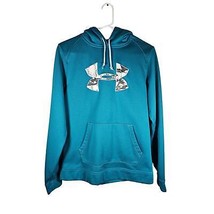 Under Armour Women&#39;s Hoodie Sweatshirt Teal Medium Semi Fitted - $17.58