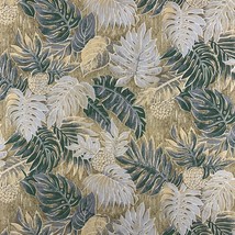 Trans-Pacific Textiles Hawaiian Print Tropical Monstera Leaves Fabric 3.5 Yards - $44.09