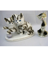 Kitten Kitty Cat Figurine Goldcastle Made in Japan Chikusa + 1 More Old ... - $24.95