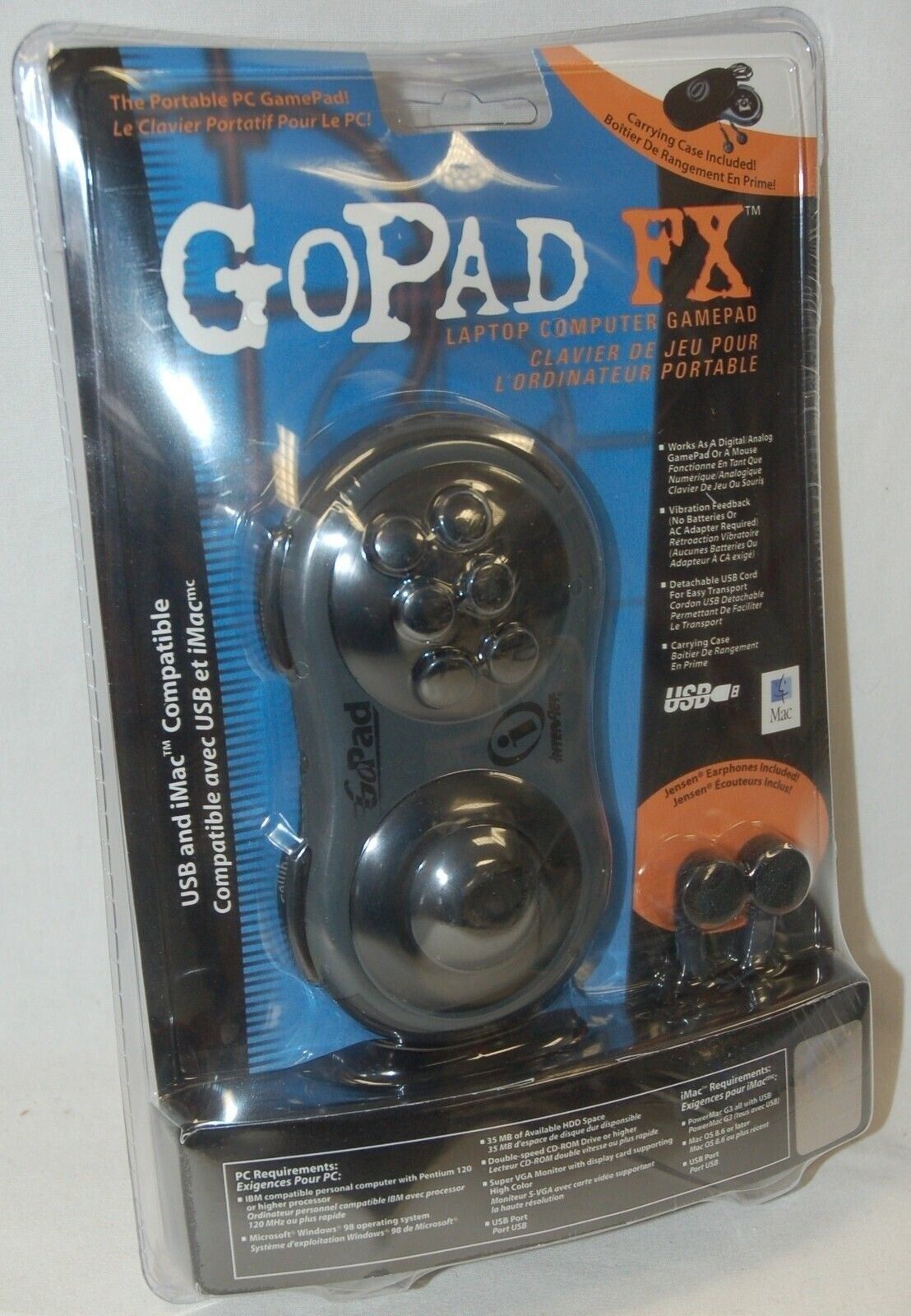 Primary image for NEW InterAct GoPad FX Laptop Computer PC & Mac Portable Gamepad & Case L-73000G