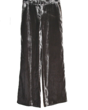 Ann Taylor Women Gray Fancy Veolur Pants Size US 4 - £43.63 GBP