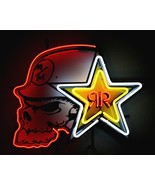 Rockstar Energy Mulisha Beer Bar Neon Light Sign 17&quot; x 15&quot; - £390.13 GBP