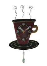 Allen Designs Cozy Cafe Pendulum Wall Clock - £62.56 GBP