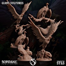 3D Printed Sordane Publishing Giant Vultures Set Burrows Below 28 32mm D&amp;D - £17.17 GBP+