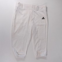 Adidas Climalite Baseball Trouser Slacks Leggings Polyester Pants Medium White - $26.18