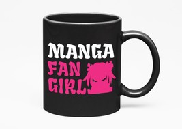 Make Your Mark Design Manga Fan Girl. Anime Addict, Black 11oz Ceramic Mug - $21.77+