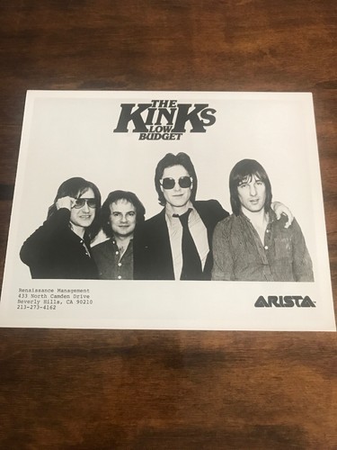 Vintage Press Photo Of The Kinks for their &quot;Low Budget&quot; Album Arista - $10.00