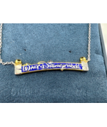 Crislu Walt Disney World Marquee NECKLACE Disney Exclusive Sterling Plat... - $385.88 CAD