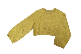 FREE PEOPLE Womens Jumper Fennel Seed Long Sleeve Mustard Size XS OB1103994 - £43.95 GBP