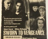 Sworn To Vengeance Tv Movie Print Ad Vintage Robert Conrad William MacNa... - $5.93