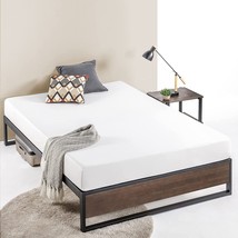 Suzanne 14 Inch Bamboo And Metal Platforma Bed Frame, No Box Spring Required, - £83.46 GBP